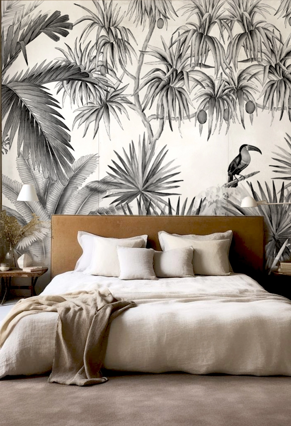 papier-peint-panoramique-luxe-noir-et-blanc-exotique